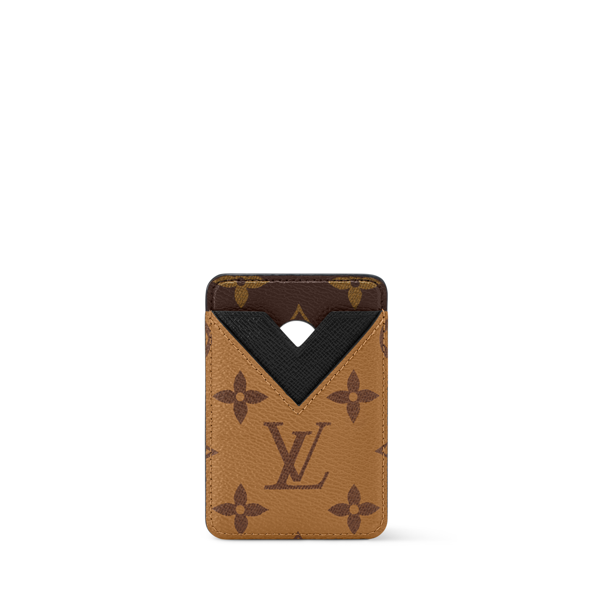 Magnetic Card Holder Monogram Reverse Canvas - Wallets and Small